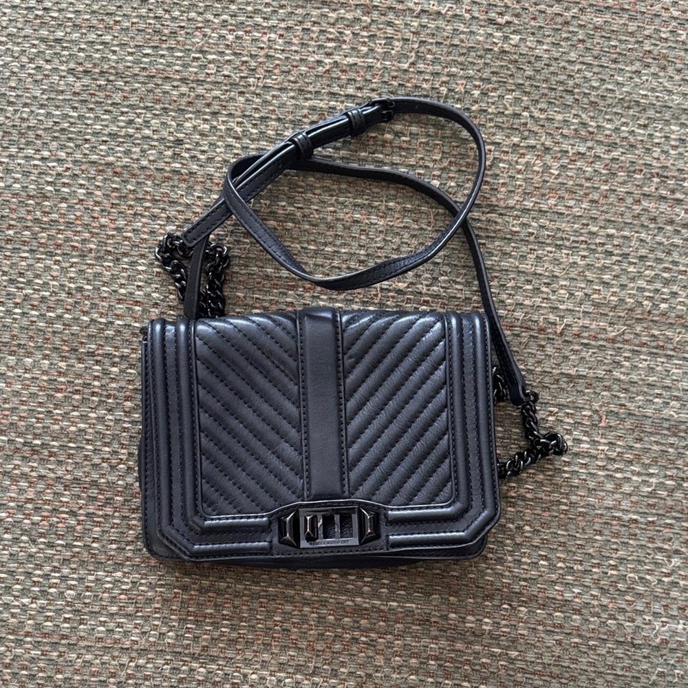 Rebecca Minkoff Black Quilted Crossbody Bag